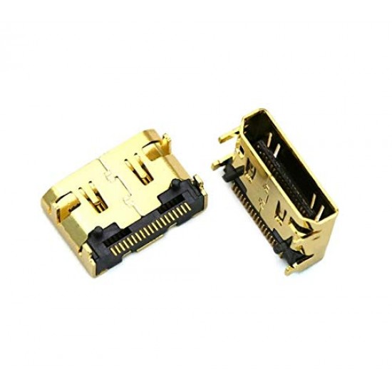 Mini HDMI Female Socket Connector 19 Pins Gold Plated SMD SMT Audio Video Cable