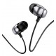 USAMS earphones με μικρόφωνο EP-36, 10mm, 3.5mm, 1.2m, γκρι