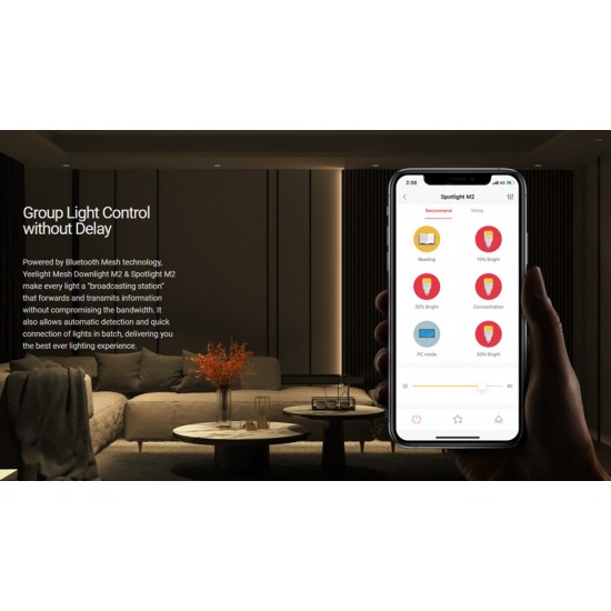 YEELIGHT Smart φωτιστικό τοίχου M2 Pro YLTS03YL, 8W, 2700-6500K, λευκό