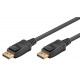 GOOBAY καλώδιο DisplayPort 2.0 58541, gold-plated, 8K, HDR, 3m, μαύρο