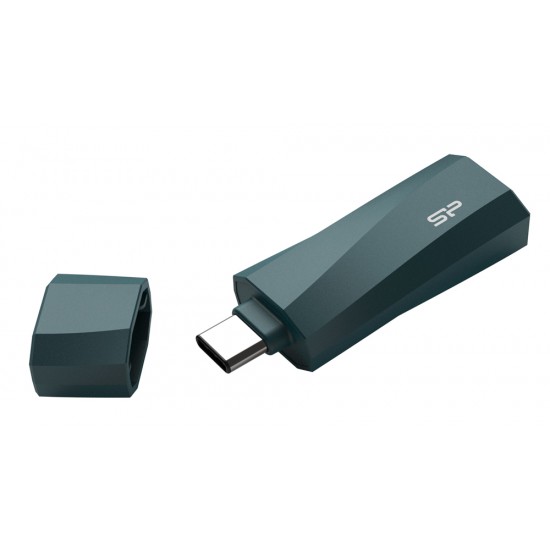 SILICON POWER USB-C Flash Drive Mobile C07, 256GB, USB 3.2, μπλε