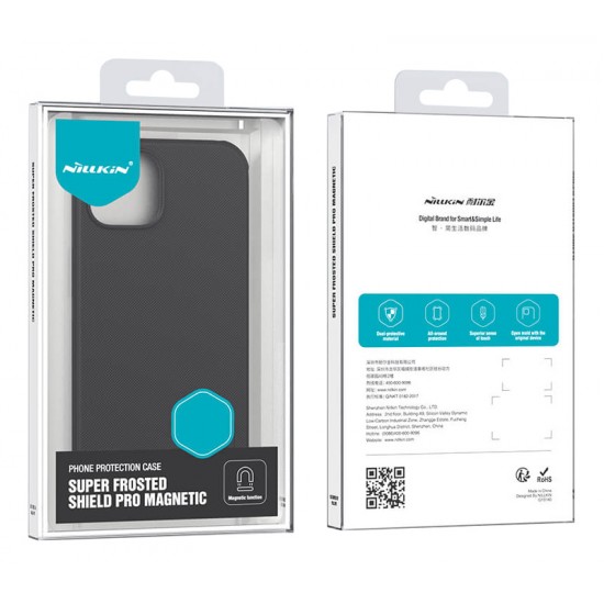 NILLKIN θήκη Super Frosted Shield Pro Magnetic για iPhone 15, μαύρη