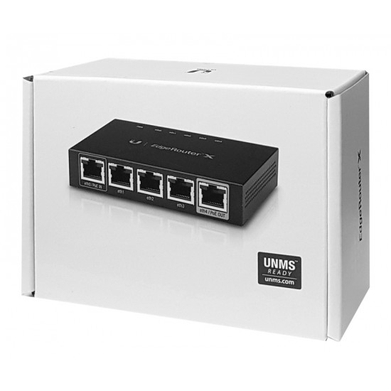 UBIQUITI Gigabit PoE EdgeRouter X ER-X, 5 ports 10/100/1000Mbps